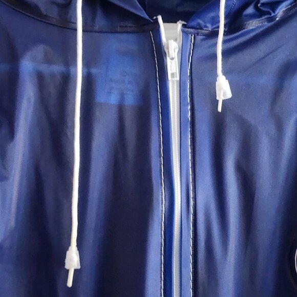 Vtg 1991 Chicago Cubs Jacket Mens XL Blue White MLB Baseball Rain Windbreaker - Picture 7 of 12
